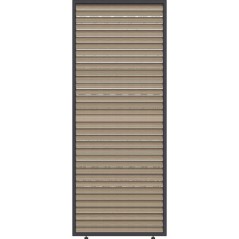 Panneau brise-vue - OMBREA - Ventelles horizontales mobiles - 1 m - Al