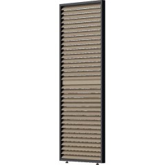 Panneau brise-vue - OMBREA - Ventelles horizontales mobiles - 1 m - Al