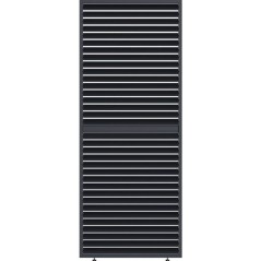 Panneau brise-vue - OMBREA - Ventelles horizontales mobiles - 1 m - Al