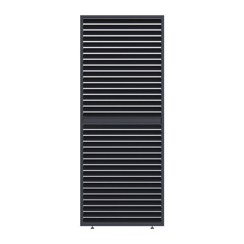 Panneau brise-vue - OMBREA - Ventelles horizontales mobiles - 1 m - Al