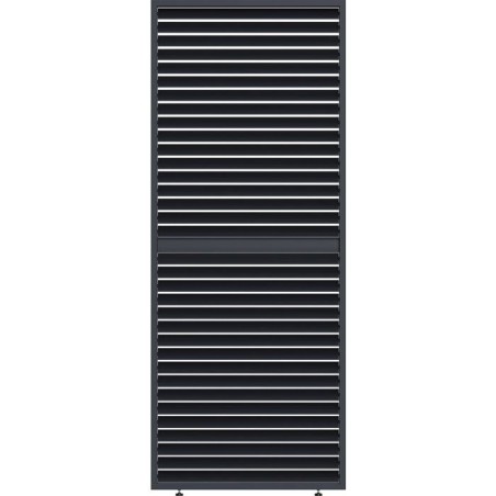 Panneau brise-vue - OMBREA - Ventelles horizontales mobiles - 1 m - Al