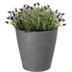 Pot de fleurs rond - GARDEN ID - Swing Cone - Ø 42 - 40 L - H 41 cm - Gris