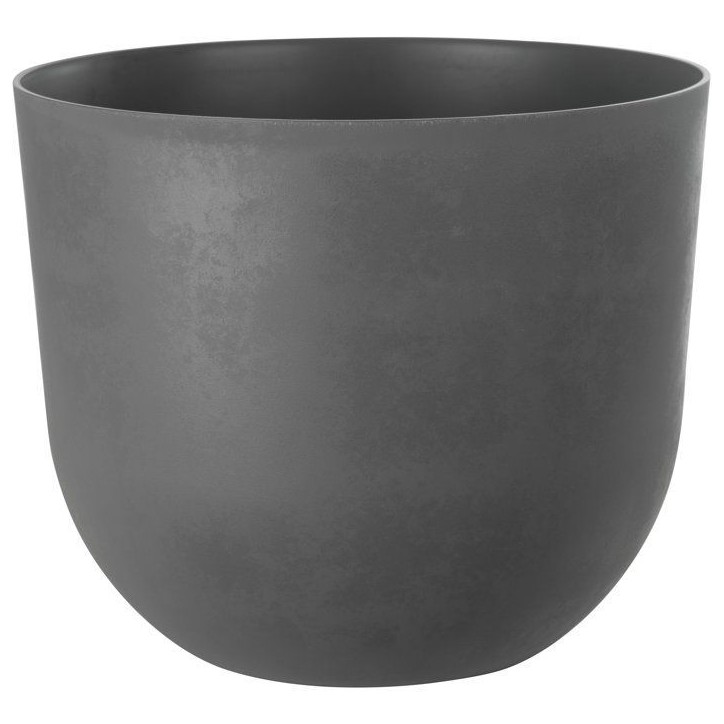 Pot de fleurs rond - GARDEN ID - Swing Rond - Ø 30 - 13 L - H 25 cm - Gris