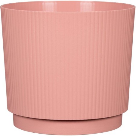 Cache-pot rond - GARDEN ID - Lino - Ø 25 - 7 L - H 22 cm - Rose