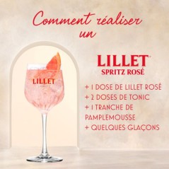 Lillet - Apéritif a base de vin rosé - 17,0 % Vol. - 75cl