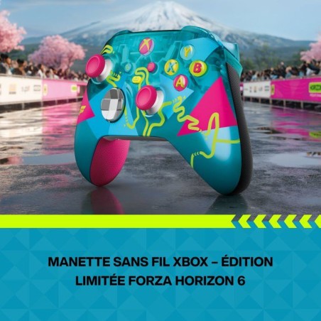 Manette sans fil – Xbox – Édition limitée Forza Horizon 6 – Sans fil – Compatible Xbox Series X|S, Xbox One, PC et Clo
