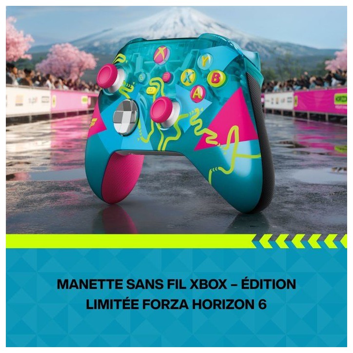Manette sans fil – Xbox – Édition limitée Forza Horizon 6 – Sans fil – Compatible Xbox Series X|S, Xbox One, PC et Clo Manette sans fil – Xbox – Édition limitée Forza Horizon 6 – Sans fil – Compatible Xbox Series X|S, Xbox One, PC et Clo