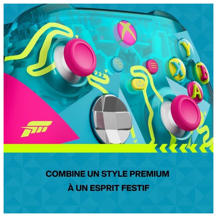 Manette sans fil – Xbox – Édition limitée Forza Horizon 6 – Sans fil – Compatible Xbox Series X|S, Xbox One, PC et Clo Manette sans fil – Xbox – Édition limitée Forza Horizon 6 – Sans fil – Compatible Xbox Series X|S, Xbox One, PC et Clo
