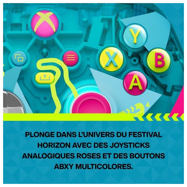 Manette sans fil – Xbox – Édition limitée Forza Horizon 6 – Sans fil – Compatible Xbox Series X|S, Xbox One, PC et Clo Manette sans fil – Xbox – Édition limitée Forza Horizon 6 – Sans fil – Compatible Xbox Series X|S, Xbox One, PC et Clo