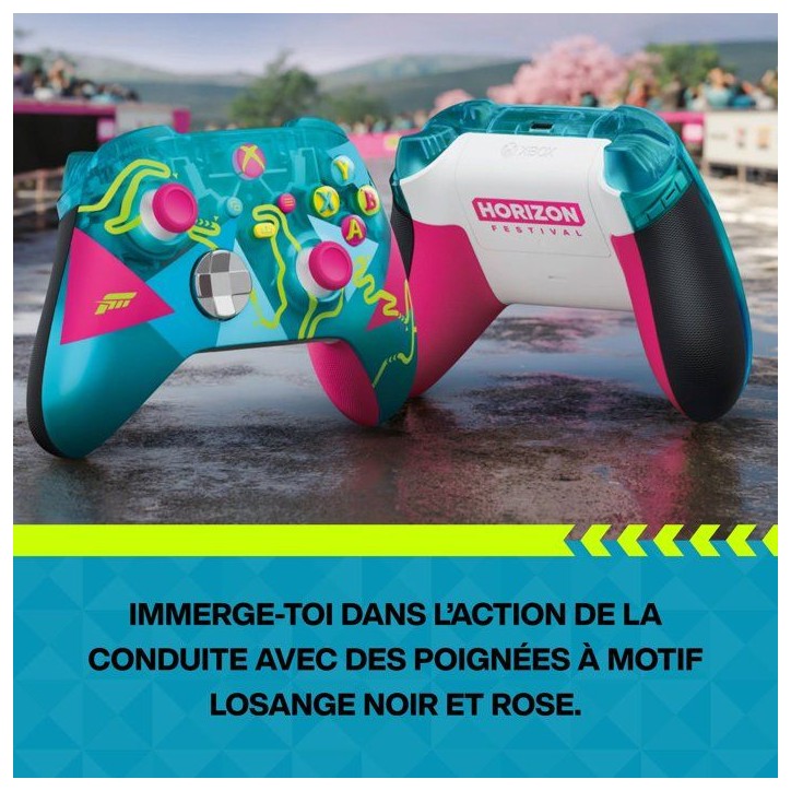 Manette sans fil – Xbox – Édition limitée Forza Horizon 6 – Sans fil – Compatible Xbox Series X|S, Xbox One, PC et Clo Manette sans fil – Xbox – Édition limitée Forza Horizon 6 – Sans fil – Compatible Xbox Series X|S, Xbox One, PC et Clo