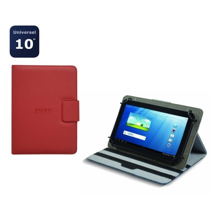 Housse Coque Etui pour Tablette universel 10' Rouge - MASCAR - PORT DESIGNS Housse Coque Etui pour Tablette universel 10' Rouge - MASCAR - PORT DESIGNS