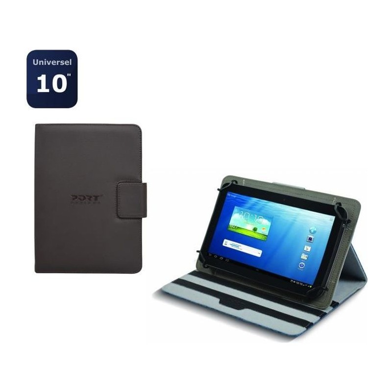 Housse Coque Etui pour Tablette universel 10' Noir - MASCAR - PORT DES