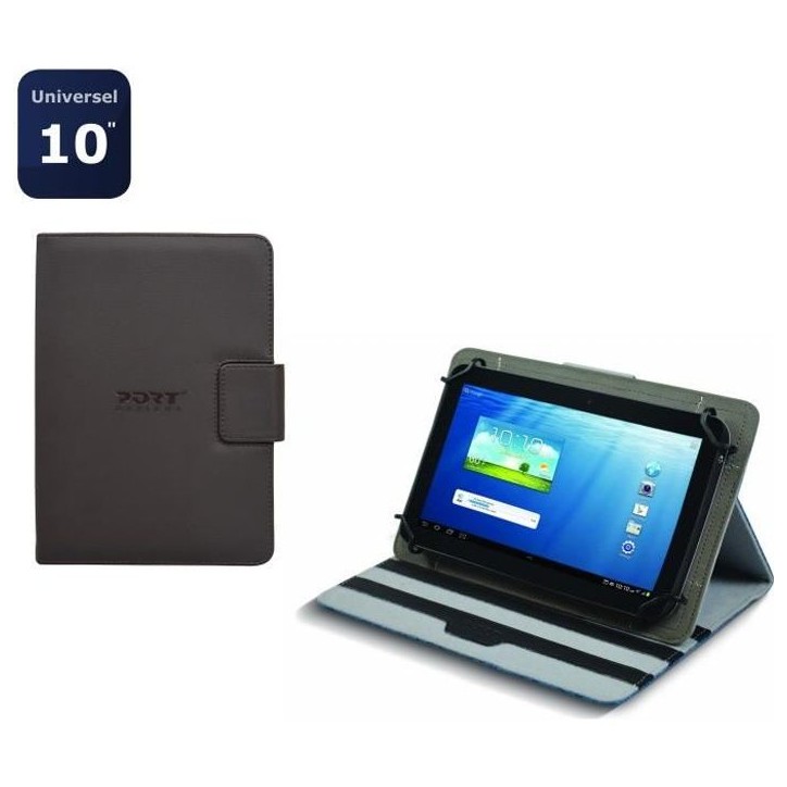 Housse Coque Etui pour Tablette universel 10' Noir - MASCAR - PORT DESIGNS Housse Coque Etui pour Tablette universel 10' Noir - MASCAR - PORT DESIGNS