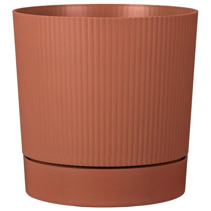 Pot de fleurs avec réserve rond - GARDEN ID - Lino - Ø 29 - 14 L - H 29 cm - Siena