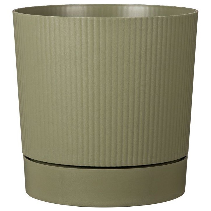 Pot de fleurs avec réserve rond - GARDEN ID - Lino - Ø 39 - 32 L - H 38 cm - Vert mousse Pot de fleurs avec réserve rond - GARDEN ID - Lino - Ø 39 - 32 L - H 38 cm - Vert mousse