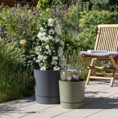 Pot de fleurs avec réserve rond - GARDEN ID - Lino - Ø 39 - 32 L - H
