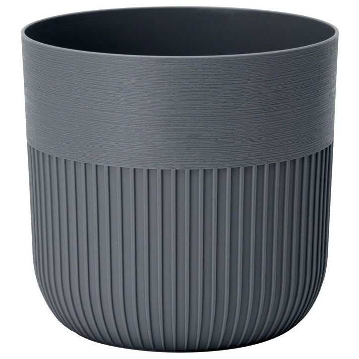 Pot de fleurs rond - GARDEN ID - Luca Grande - Ø 30 - 17 L - H 30 cm - Anthracite