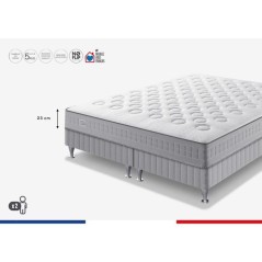 Ensemble matelas sommier 180 x 190 (Sommier 2x90) SIMMONS Hauteur 23 c
