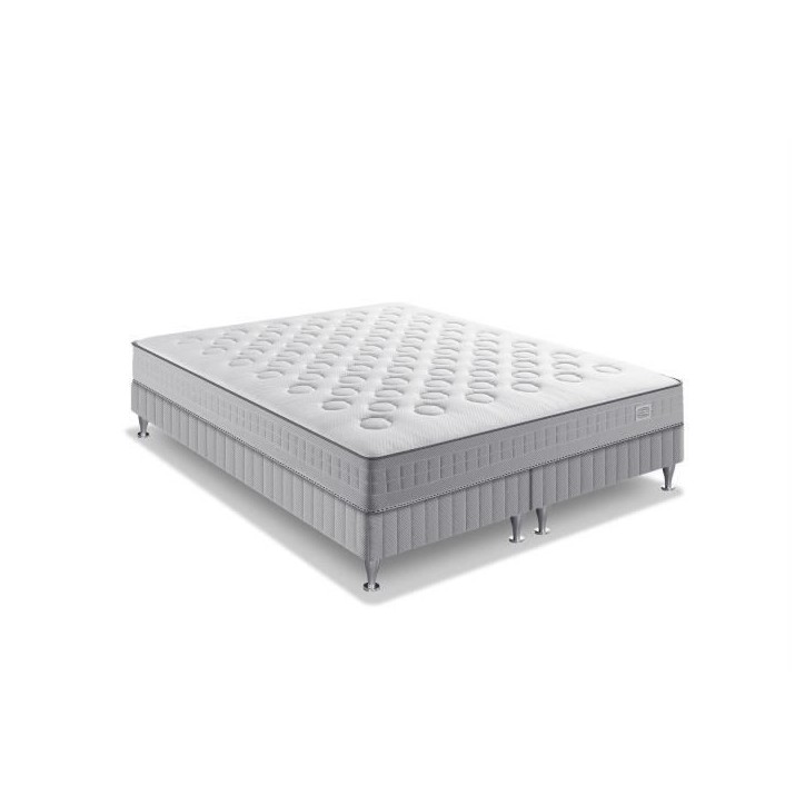 Ensemble matelas sommier 180 x 190 (Sommier 2x90) SIMMONS Hauteur 23 cm - Ressorts ensachés Sensoft - Fabriqué en France - SW1