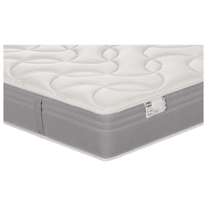 Matelas 140 x 190 SIMMONS - Hauteur 26 cm - Ressorts ensachés - Suspension FullSpring - No Flip - Fabriqué en France - R-SW3