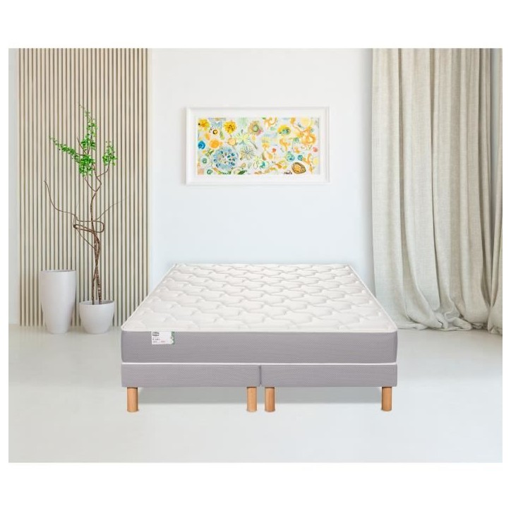 Matelas 90 x 190 SIMMONS - Hauteur 22 cm - Ressorts ensachés - Suspension FullSpring - No Flip - Fabriqué en France - R-SW1