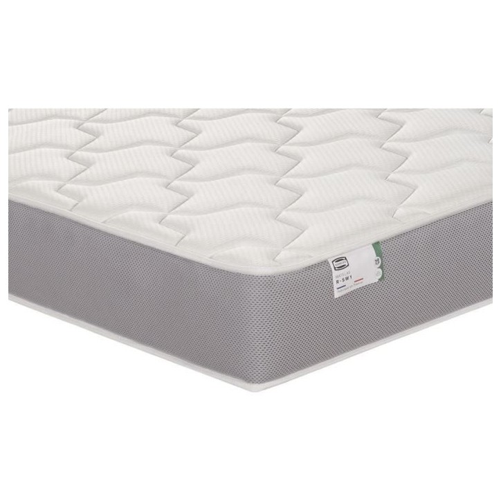 Matelas 140 x 190 SIMMONS - Hauteur 22 cm - Ressorts ensachés - Suspension FullSpring - No Flip - Fabriqué en France - R-SW1