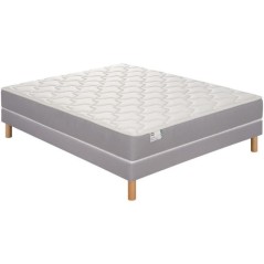 Ensemble matelas sommier 140 x 190 SIMMONS Hauteur 22 cm - Ressorts en