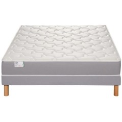 Ensemble matelas sommier 140 x 190 SIMMONS Hauteur 22 cm - Ressorts ensachés Fullspring - Fabriqué en France - R-SW1