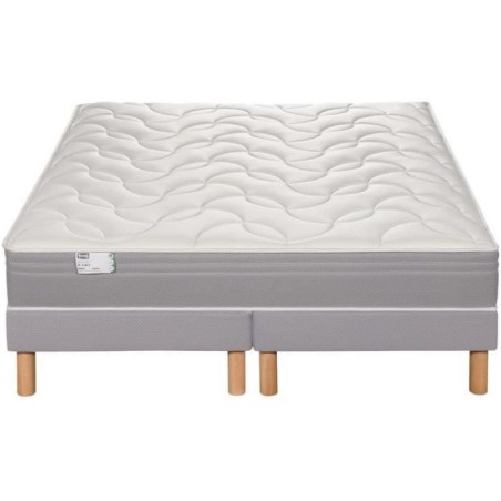 Ensemble matelas sommier 160 x 200 SIMMONS cm (Sommier 2x80) Hauteur 26 cm - Ressorts ensachés Fullspring - Fabriqué en France
