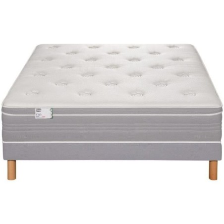 Ensemble matelas sommier 140 x 200 SIMMONS Hauteur 30 cm - Ressorts ensachés Fullspring - Fabriqué en France - R-SW6