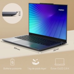 PC Portable MEDION Signium 14 S1 | Sans Windows - 14 2,8K OLED 120Hz -
