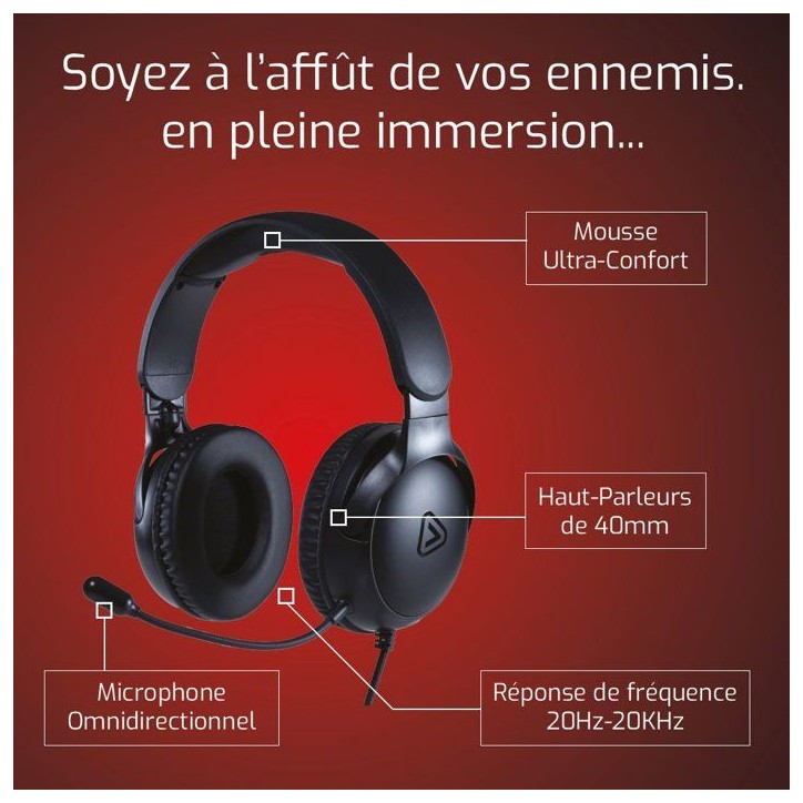 Casque Gaming filaire - Onlan - S2-CM-7 - Compatible Nintendo Switch 2 - Micro - Noir Casque Gaming filaire - Onlan - S2-CM-7 - Compatible Nintendo Switch 2 - Micro - Noir