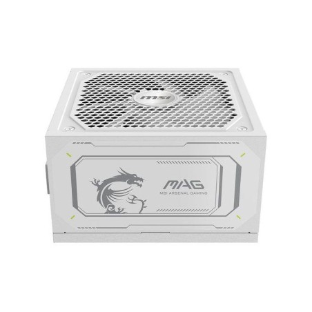 Bloc d'alimentation PC - MSI - MAG A1000GL - PCIe CEM 5.1 - 1000 W - Ventilateurs 135 mm - Blanc