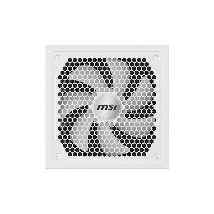 Bloc d'alimentation PC - MSI - MAG A1000GL - PCIe CEM 5.1 - 1000 W - Ventilateurs 135 mm - Blanc Bloc d'alimentation PC - MSI - MAG A1000GL - PCIe CEM 5.1 - 1000 W - Ventilateurs 135 mm - Blanc