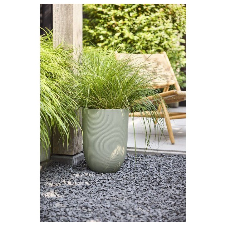 Pot de fleur haut - ELHO - Sereh Haut 30 - 22 L - L 30 x B 29.5 x H 41 cm - Vert- Balcon/intérieur/extérieur Pot de fleur haut - ELHO - Sereh Haut 30 - 22 L - L 30 x B 29.5 x H 41 cm - Vert- Balcon/intérieur/extérieur