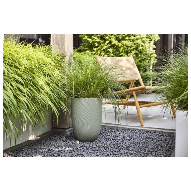 Pot de fleur haut - ELHO - Sereh Haut 30 - 22 L - L 30 x B 29.5 x H 41 cm - Vert- Balcon/intérieur/extérieur Pot de fleur haut - ELHO - Sereh Haut 30 - 22 L - L 30 x B 29.5 x H 41 cm - Vert- Balcon/intérieur/extérieur