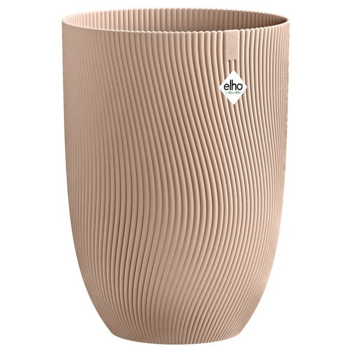 Pot de fleur haut - ELHO - Sereh Haut 30 - 22 L - L 30 x B 29.5 x H 41 cm - Marron - Balcon/intérieur/extérieur