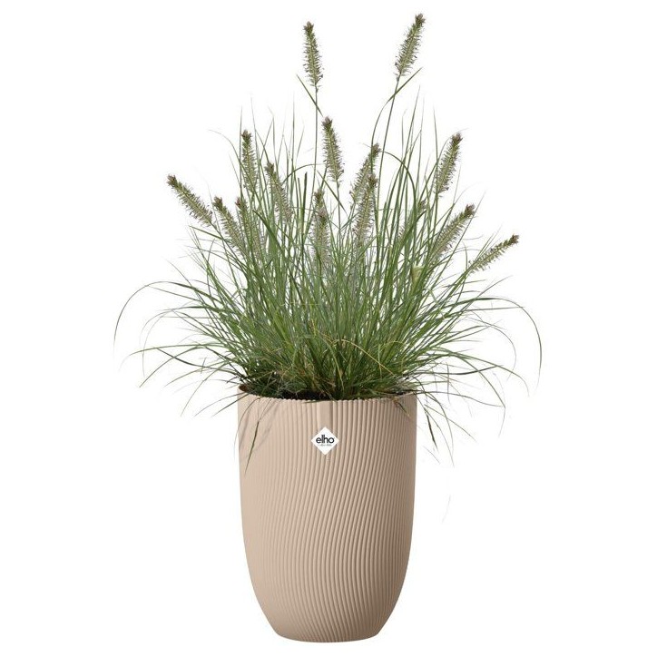 Pot de fleur haut - ELHO - Sereh Haut 30 - 22 L - L 30 x B 29.5 x H 41 cm - Marron - Balcon/intérieur/extérieur