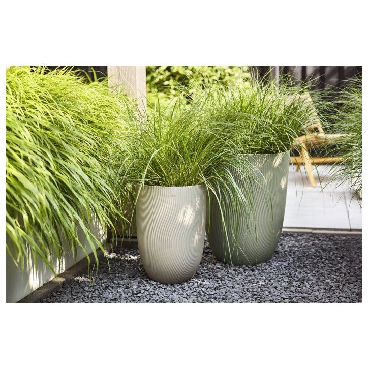 Pot de fleur haut - ELHO - Sereh Haut 30 - 22 L - L 30 x B 29.5 x H 41 cm - Beige - Balcon/intérieur/extérieur Pot de fleur haut - ELHO - Sereh Haut 30 - 22 L - L 30 x B 29.5 x H 41 cm - Beige - Balcon/intérieur/extérieur