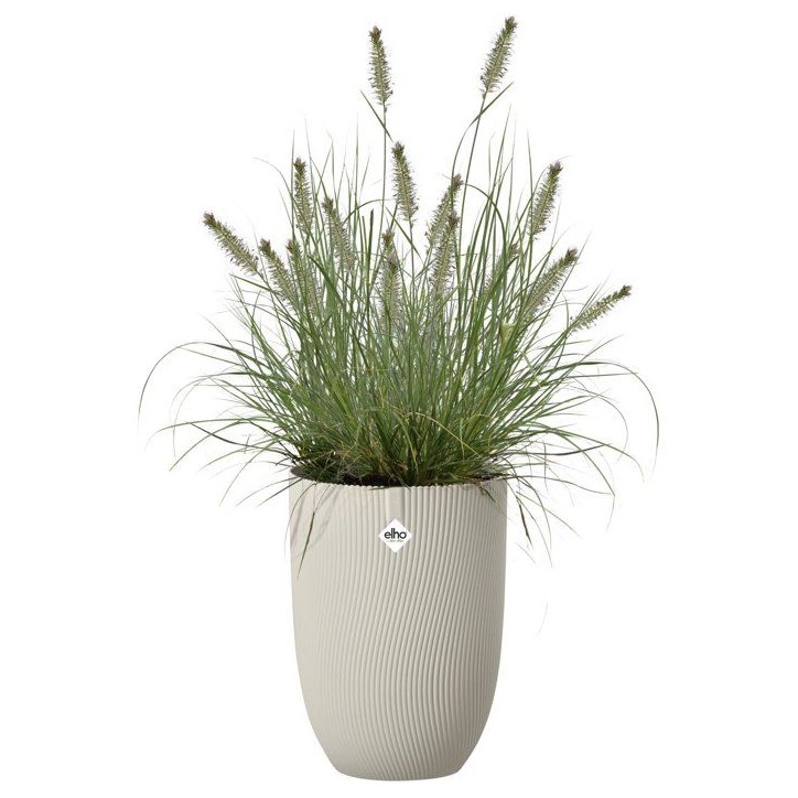 Pot de fleur haut - ELHO - Sereh Haut 30 - 22 L - L 30 x B 29.5 x H 41 cm - Beige - Balcon/intérieur/extérieur Pot de fleur haut - ELHO - Sereh Haut 30 - 22 L - L 30 x B 29.5 x H 41 cm - Beige - Balcon/intérieur/extérieur