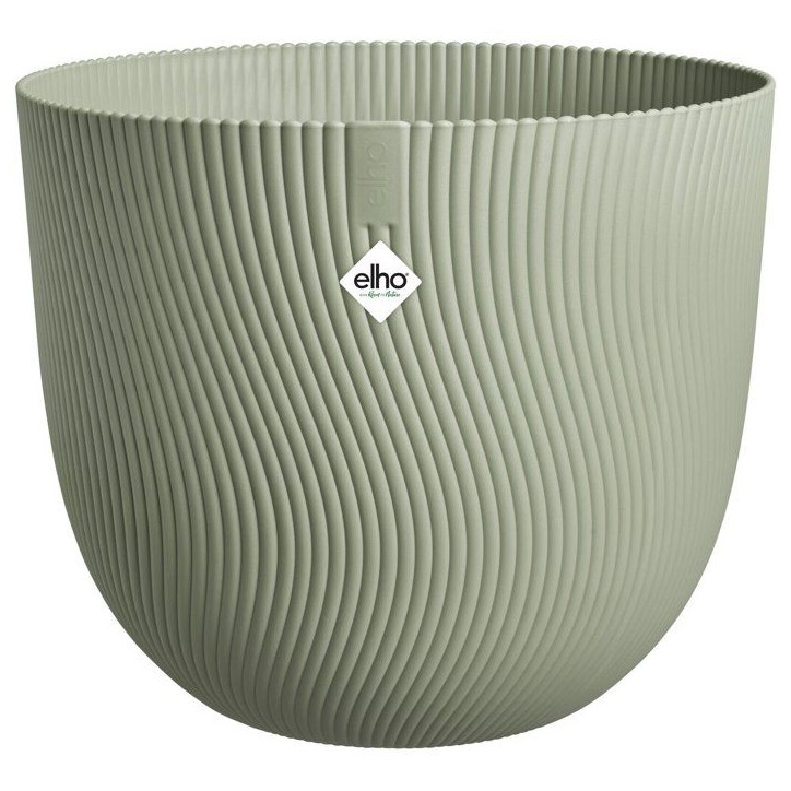 Pot de fleur rond - ELHO - Sereh Rond 60 - 110 L - Ø 59 x H 51 cm - Vert - Intérieur/extérieur