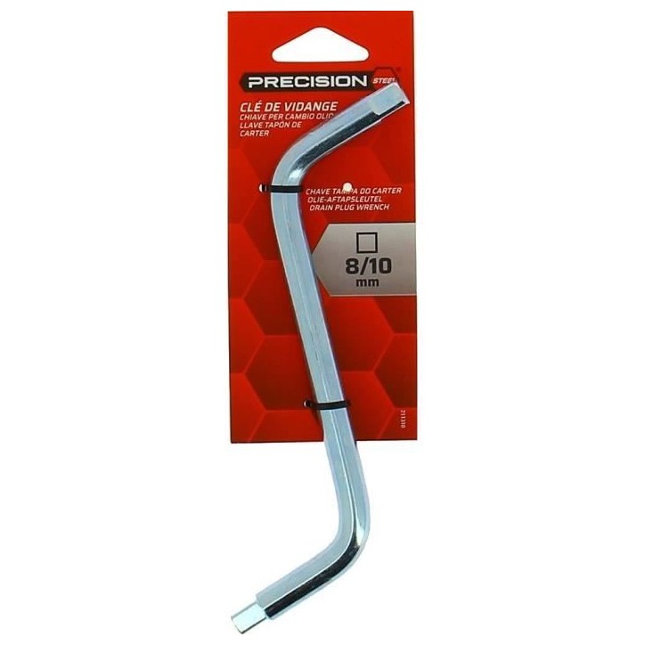 Clé de vidange carré - PRECISION STEEL - 8-10 mm Clé de vidange carré - PRECISION STEEL - 8-10 mm