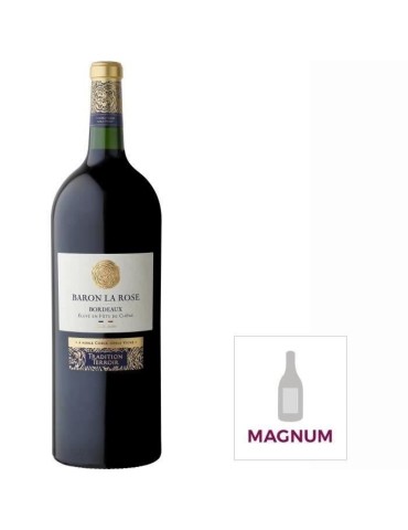 Magnum Baron La rosé Tradition 2020 Bordeaux - Vin rouge de Bordeaux