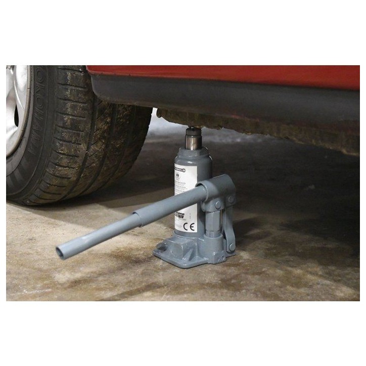 Cric hydraulique bouteille 2T - PRECISION STEEL
