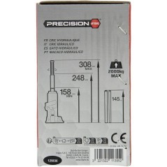 Cric hydraulique bouteille 2T - PRECISION STEEL