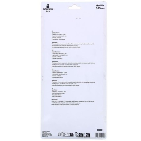Pince flexible pour collier auto-serrant de durite - PRECISION STEEL
