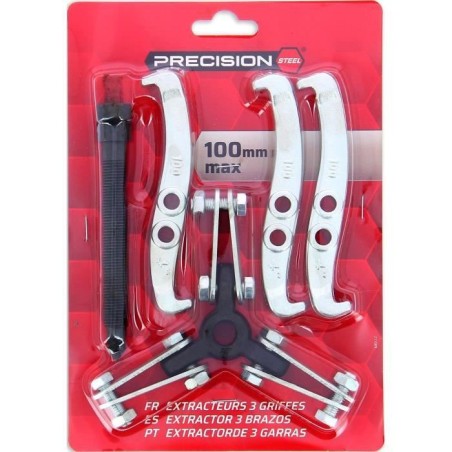 Extracteur 3 griffes 100 mm pour roulement - PRECISION STEEL - Pignon