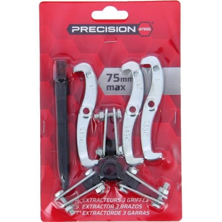 Extracteur 3 griffes 75 mm pour roulement - PRECISION STEEL - Pignon - Volant moteur