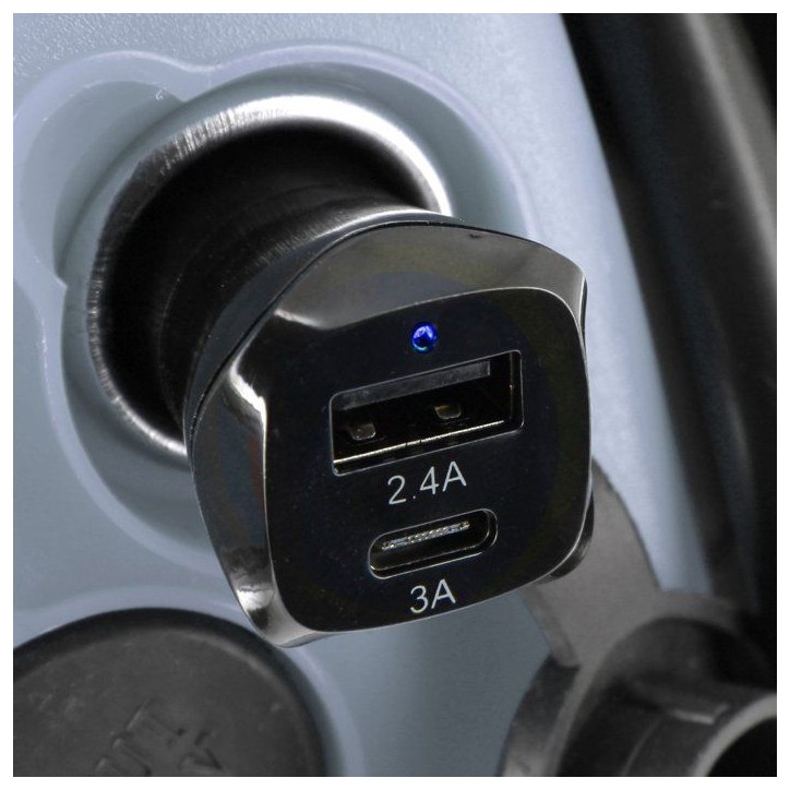 Prise - AUTO T - 540128 - 12/24 V - USB - USB-C