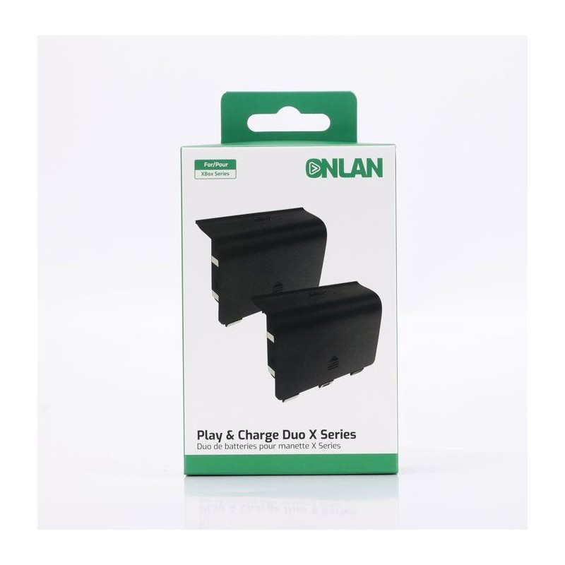 Kit Play & Charge pour 2 manettes - ONLAN - Xbox Series - Noir